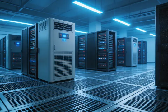Data center cooling with heat pumps