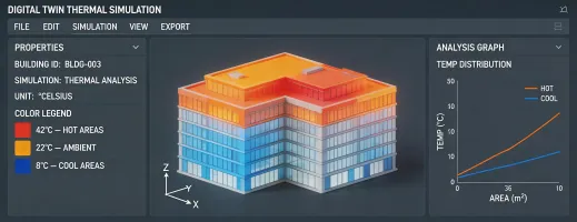 Digital twin thermal modeling